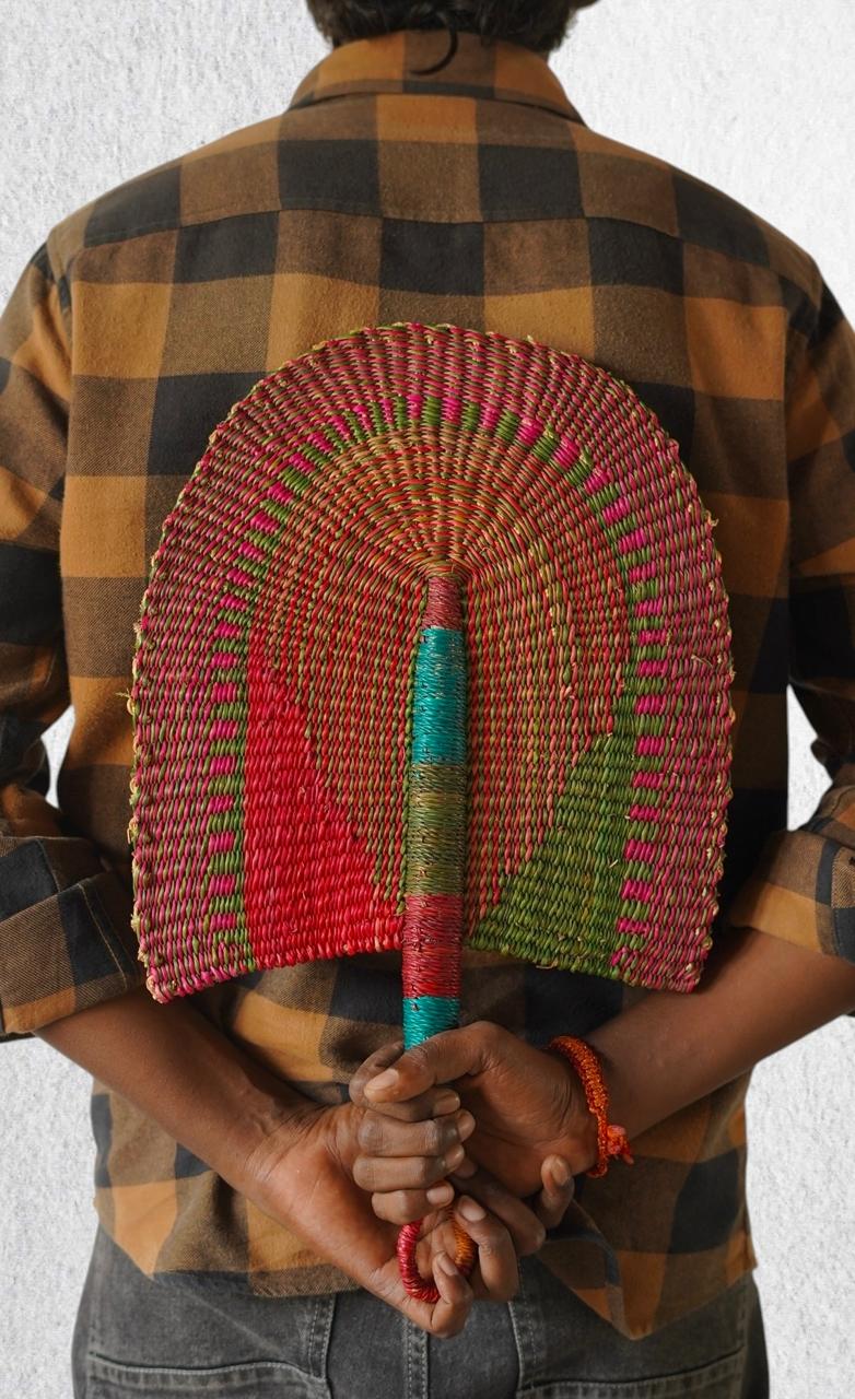 Accra Handwoven Fan/ Wall Decor