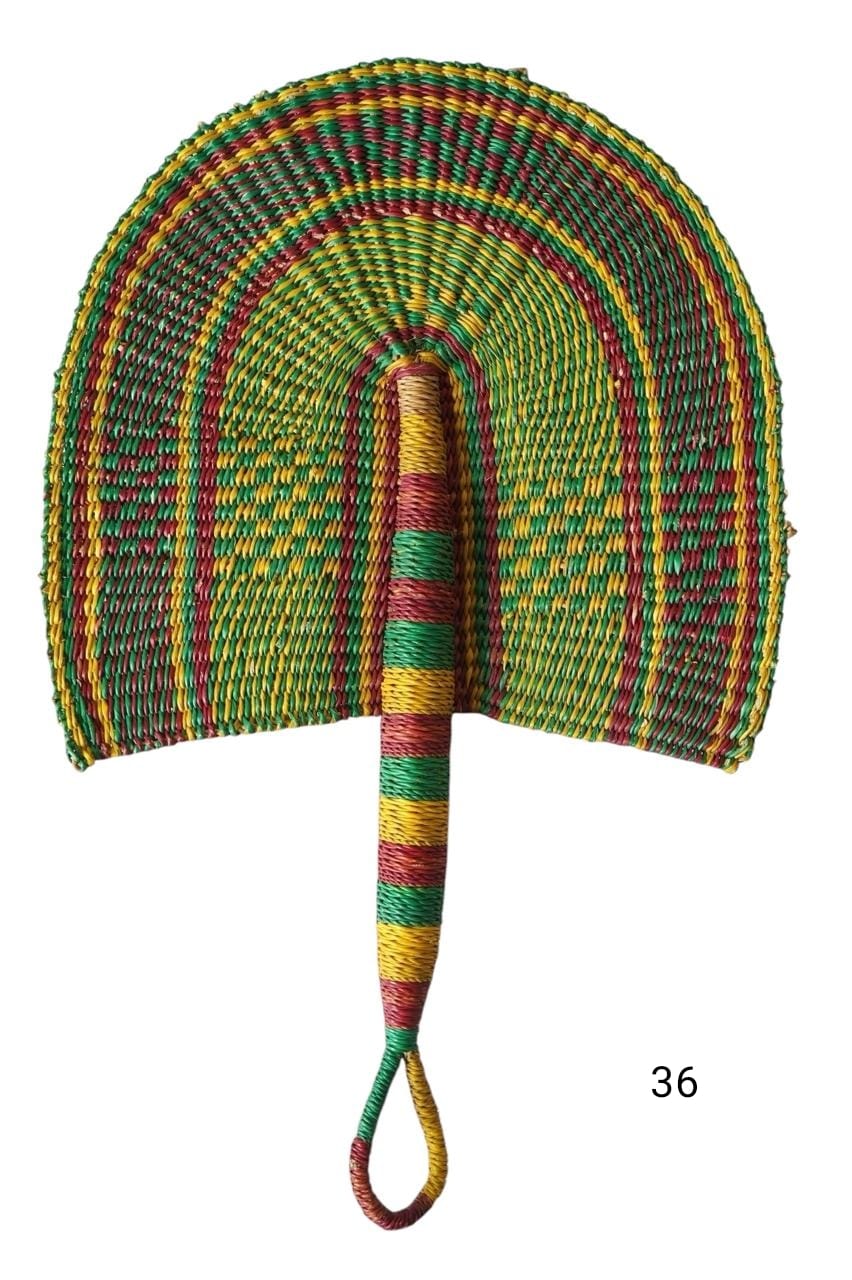 Accra Handwoven Fan/ Wall Decor