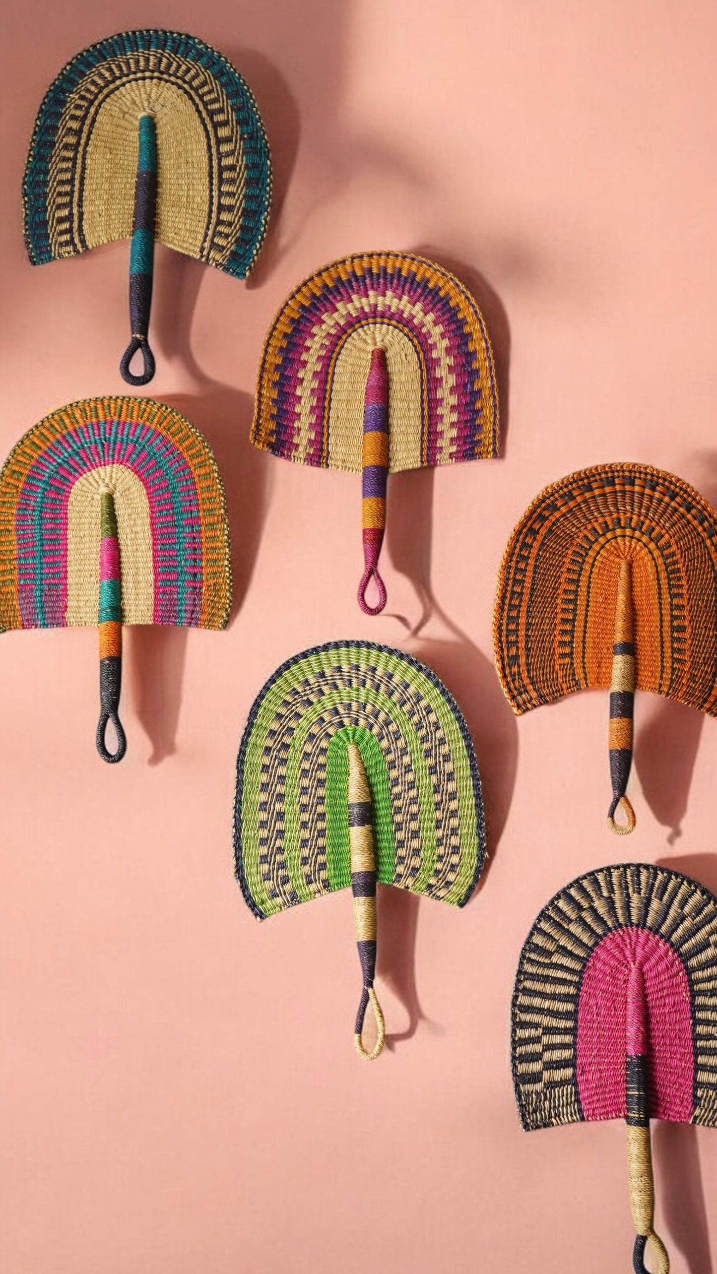 Accra Handwoven Fan/ Wall Decor