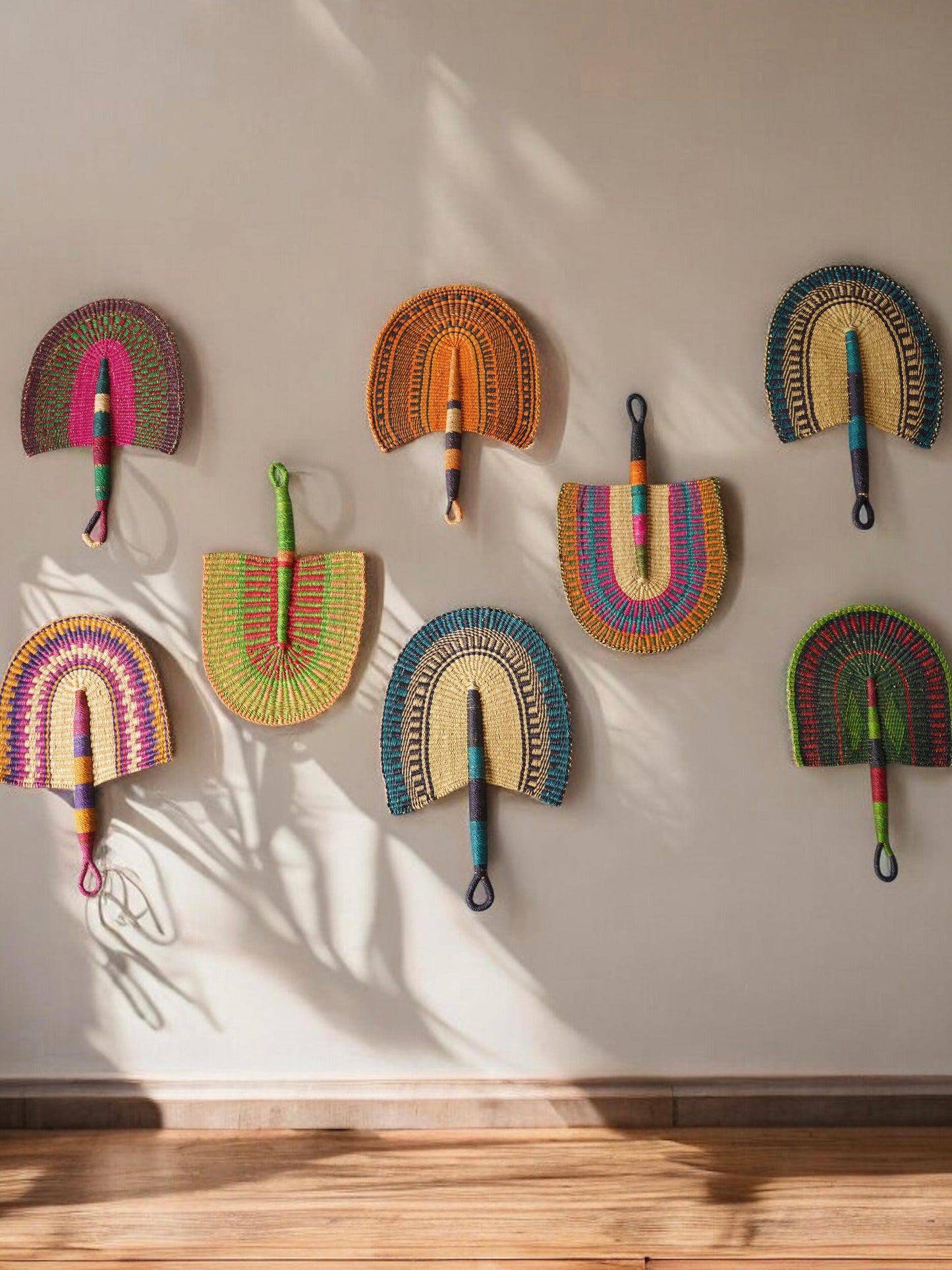 Accra Handwoven Fan/ Wall Decor