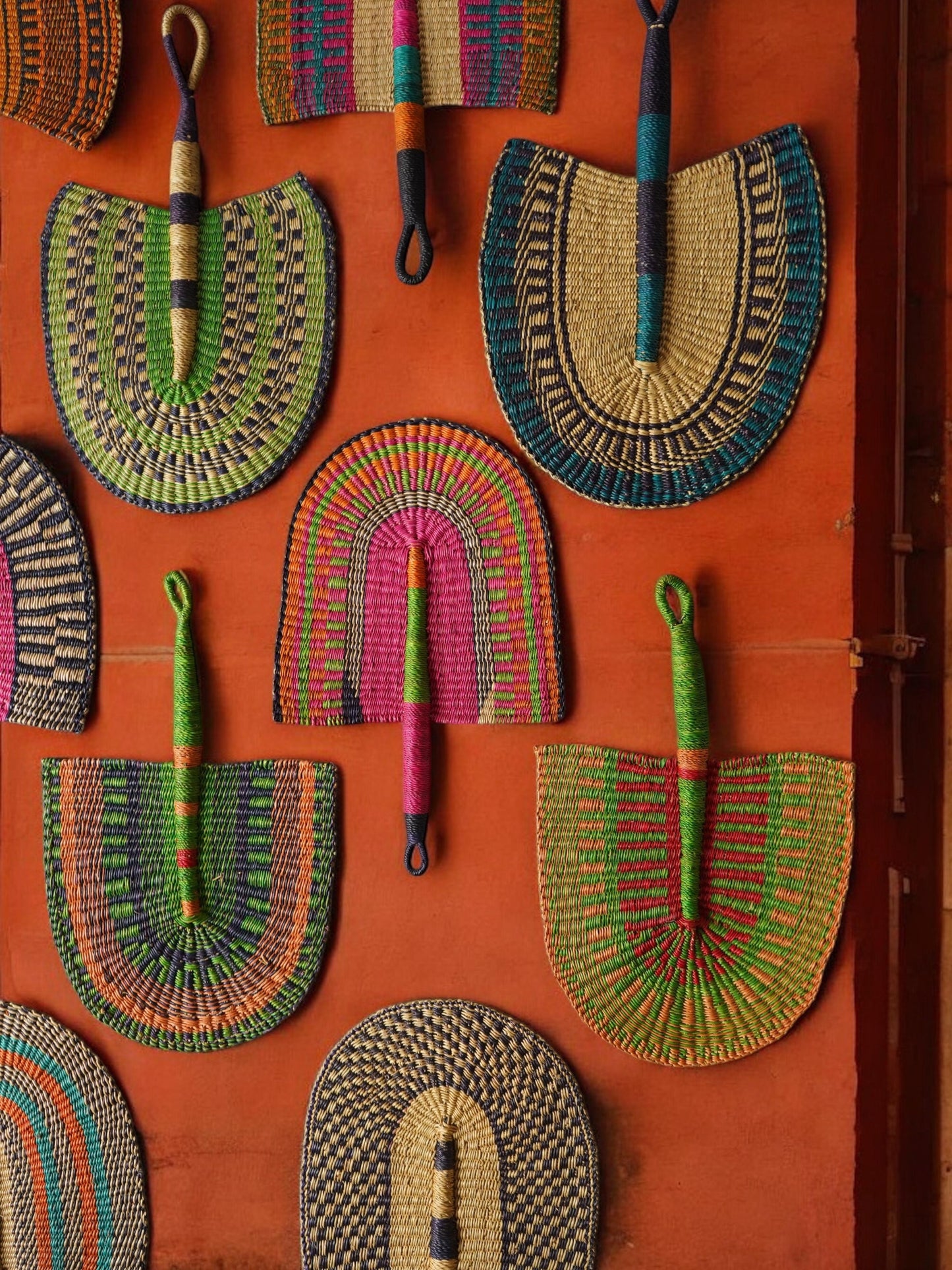 Accra Handwoven Fan/ Wall Decor