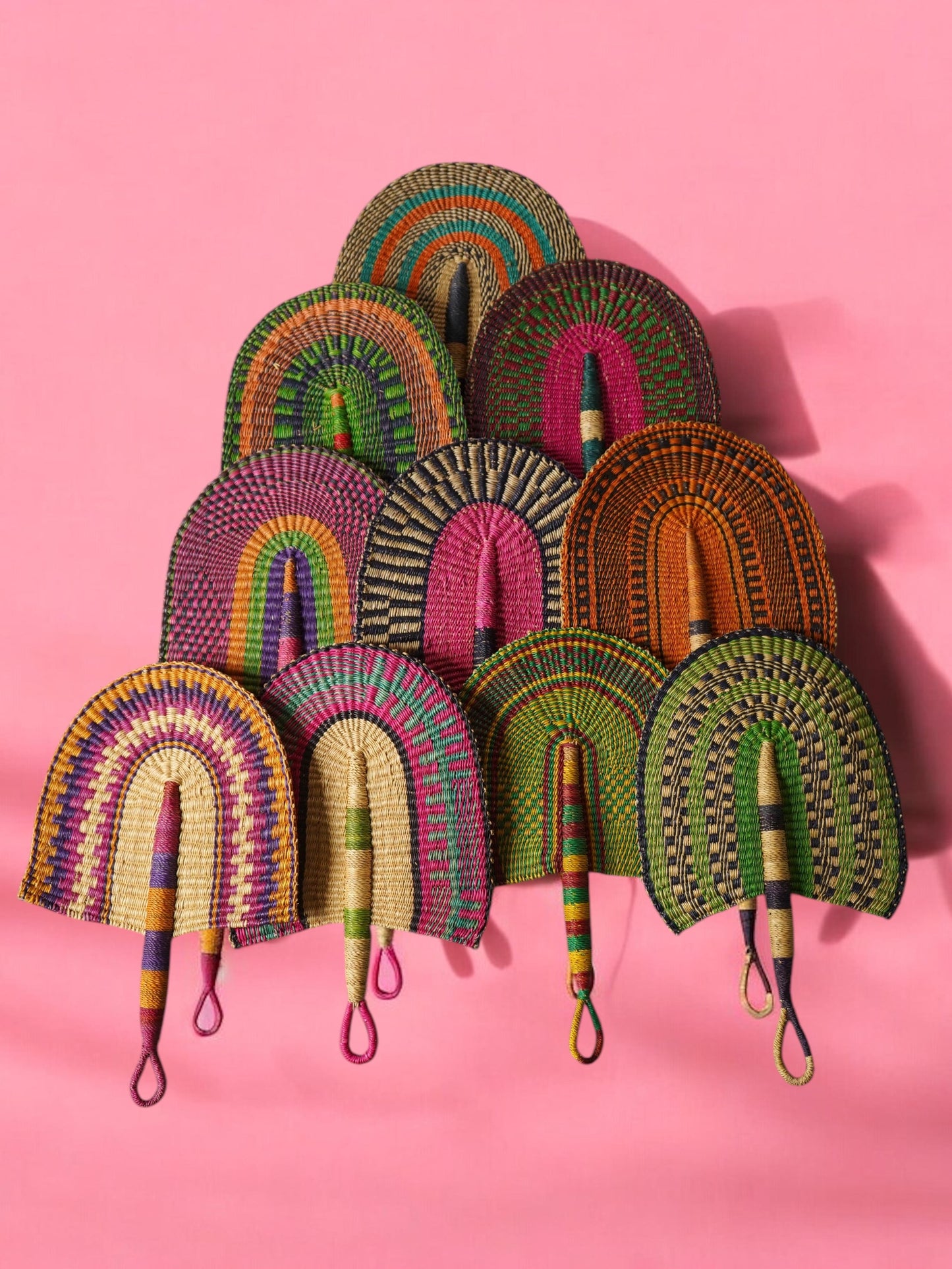 Accra Handwoven Fan/ Wall Decor