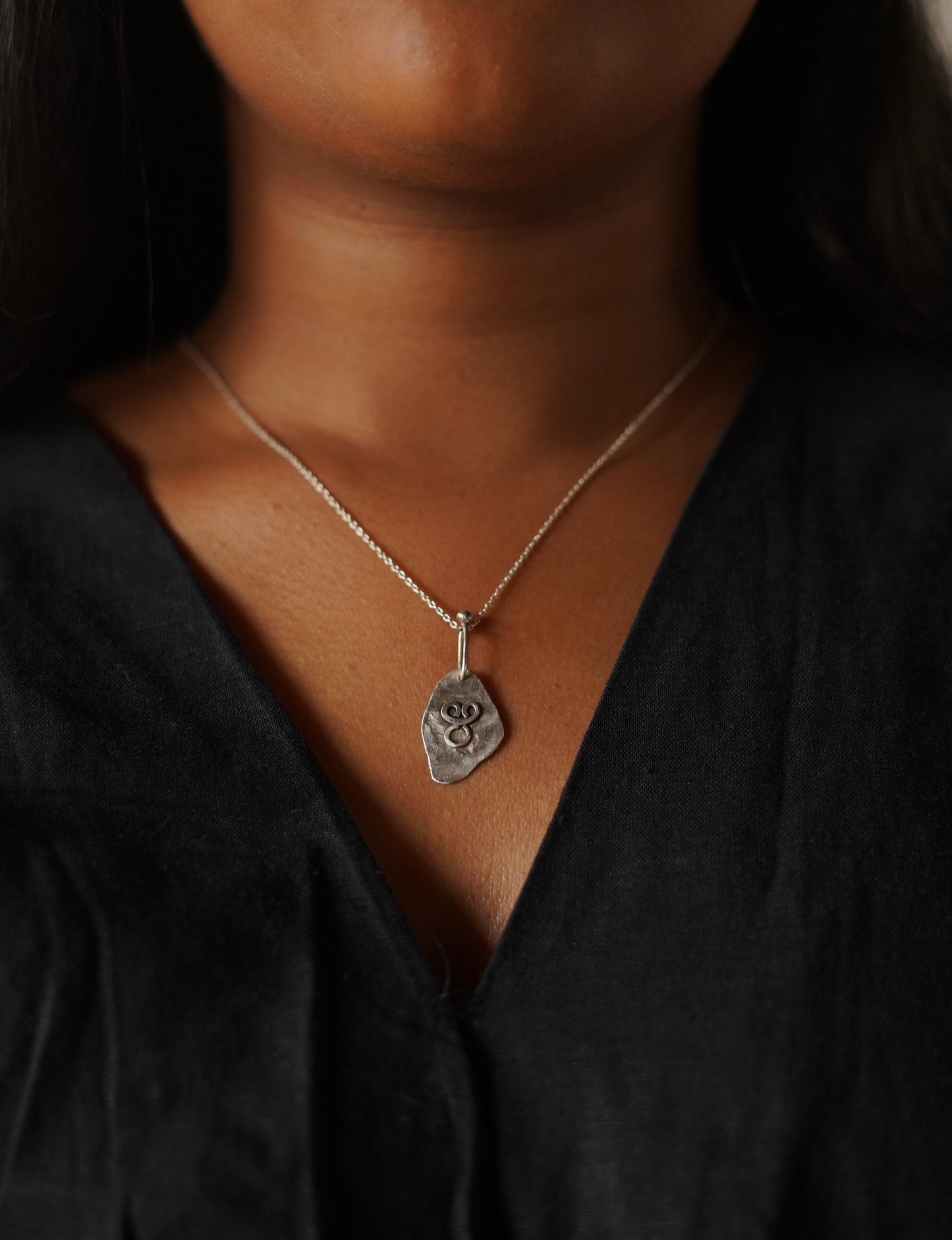 Malayalam Alphabet Silver Pendant