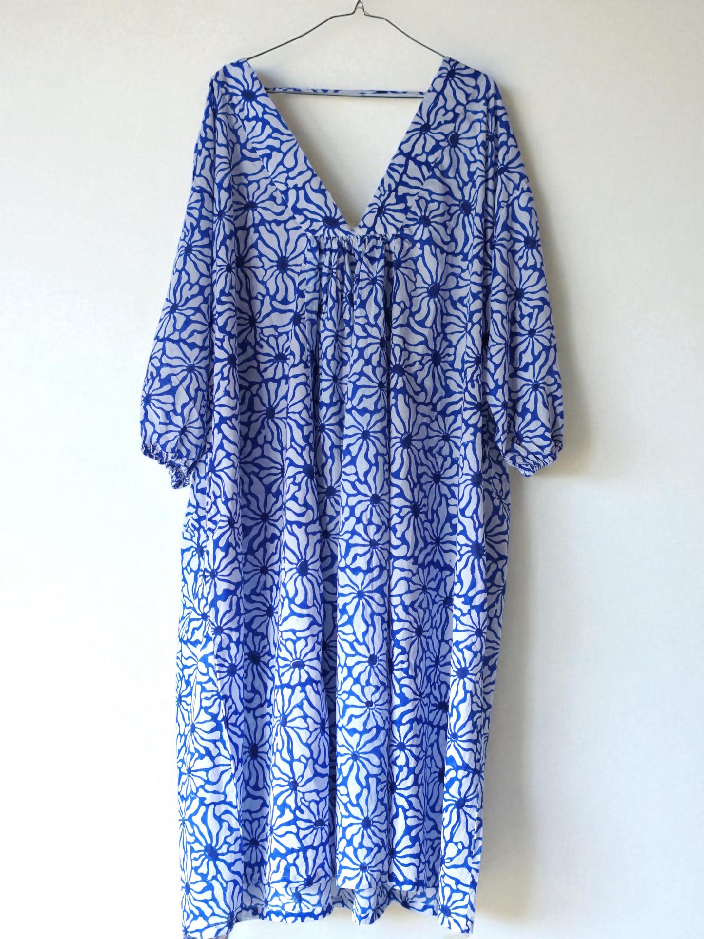 Rumi Block Print Free Size Dress