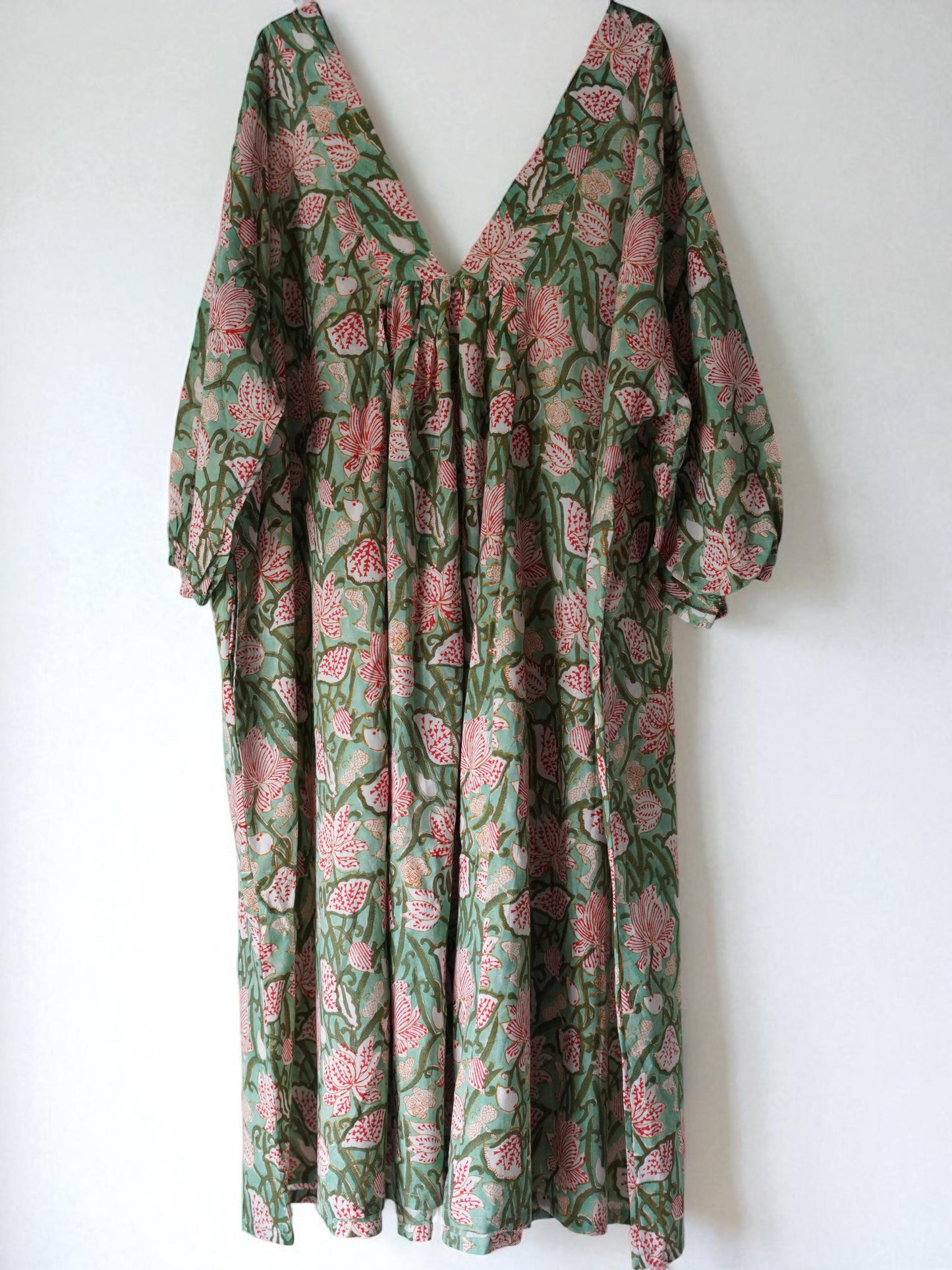 Rumi Block Print Free Size Dress