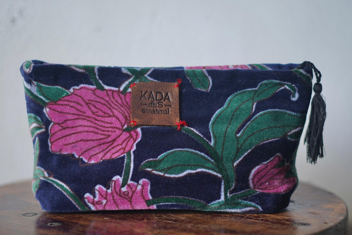 Vana Mini Velvet Cosmetic Bag