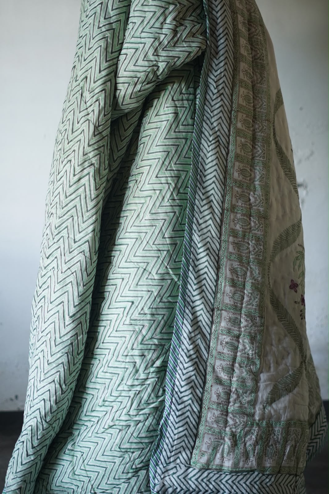 Hand Block Printed Cotton Quilt
