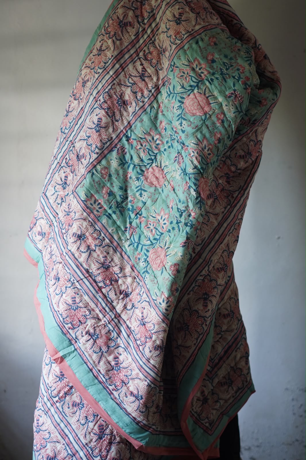 Hand Block Printed Cotton Quilt