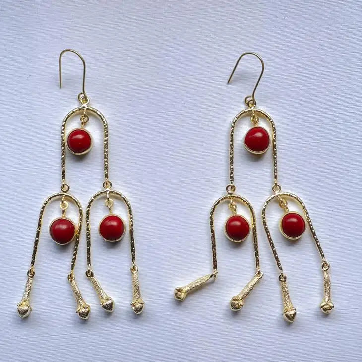 Clove/Red Seed Earrings