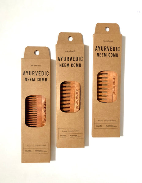 Handmade Ayurvedic Neem Comb: Great for Hair Salons