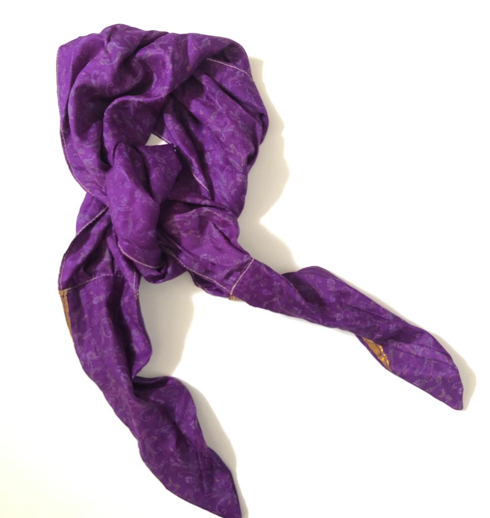 Ira Upcycled Silk Hair Wrap