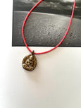 Coral Tube Necklace with Gods