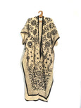 Free Size  Embroidery Long Kaftan